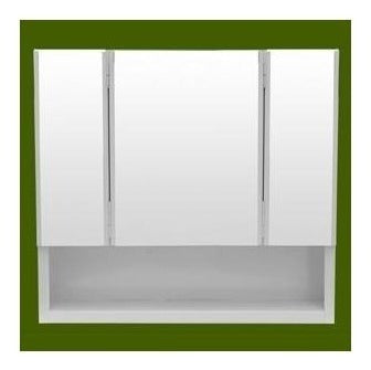 White Epoxy Medicine Cabinet with Mirror 54x45x10 White Sheet Metal 1