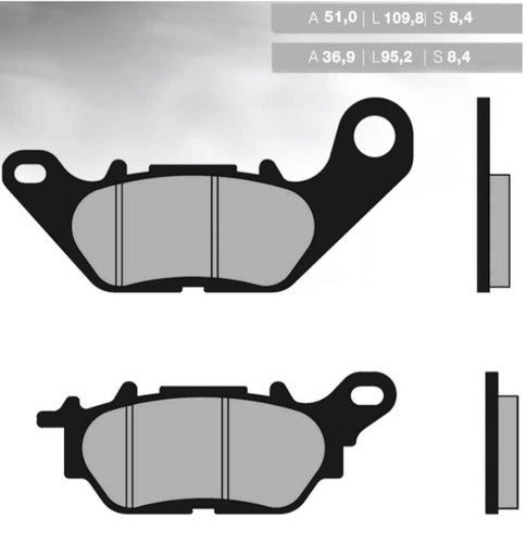 Pastilla Freno Brenta Ft3152 Fa464  Yamaha Nmax 155 Trasera 1