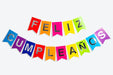 Multicolor Happy Birthday Silver Letter Bunting Party Decoration 0