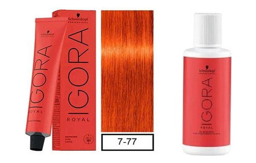 Schwarzkopf Igora Royal 7-77 + Oxidant 60ml 0