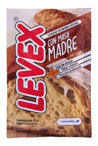 Levex Instant Yeast with Sourdough - 10 Pack of 13g 1