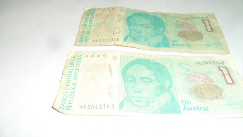 Billete Argentina 1 Austral 2