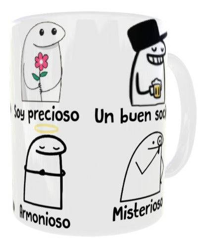 Ceramic Meme Mug - Flork Handsome Powerful Awesome Gift 1