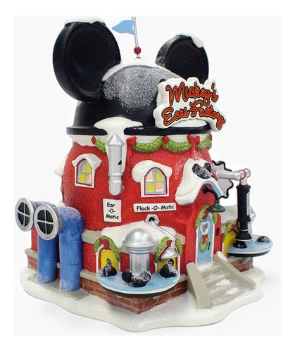 Department 56 Miniature Factory With Mickey Mouse Ears In The North Pole 2