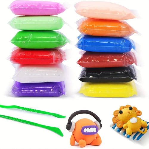 Pack of 12 Slime Clay Elastic Clay Souvenir Toy in Assorted Colors 1