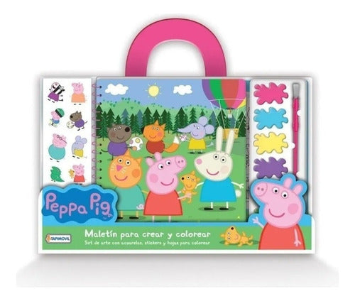 Tapimovil Maletín Con Acuarelas Y Stickers - Peppa Pig 0