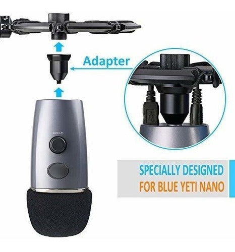 Soporte Antichoque Blue Yeti Nano Con Filtro Antipop 1