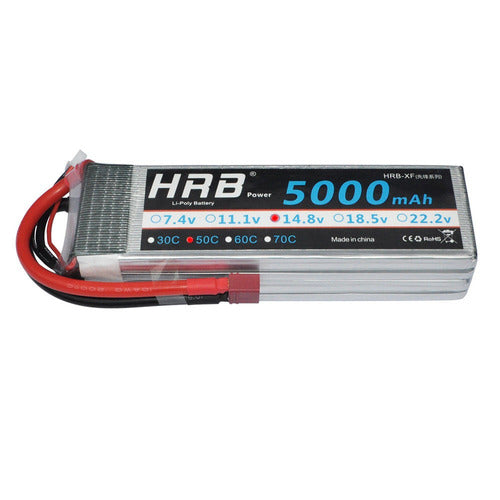 HRB 5000mAh 14.8V 50C 100C 4S RC LiPo Battery for RC Helicopter 1