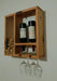 Barrels.Deco Rustic Wooden Wine Rack with Cork Holder 2