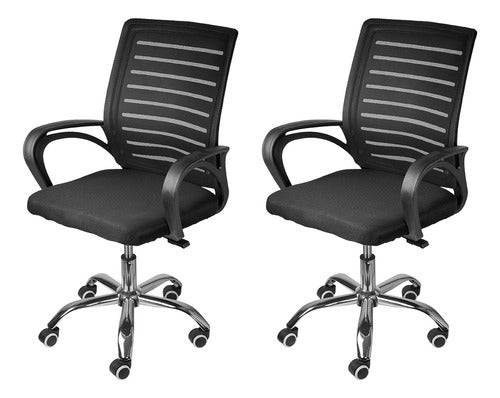 BoxBit Vienna Executive Chair Upholstered Mesh X 2 Units 0