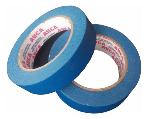 Cinta Uv Auca Papel Enmascarar 18 Mm X 50 Metros Azul 0