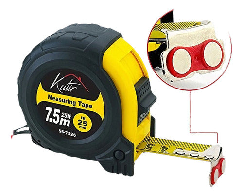 Kutir Measuring Tape Retractable with Magnetic Hook 25 Ft 0