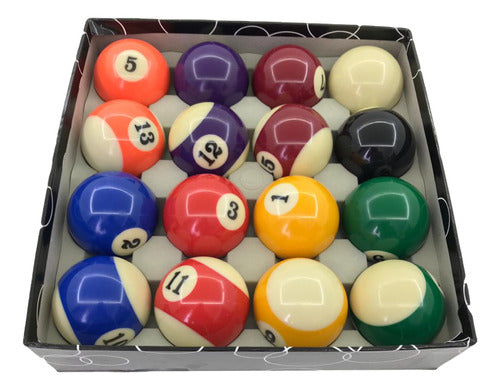 Silboreventos Professional Polyester Resin Pool Balls + Triangle 3