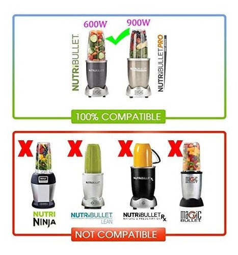 8 Piezas Repuesto Para Licuadora Nutribullet 600w 900w 1