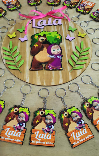 Keychains X20 + Key Holder + 25cm Central Masha and the Bear 1