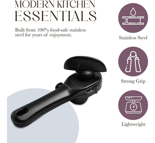 Lata De Acero Inoxidable Ergonomic Manual Para Chefs 4