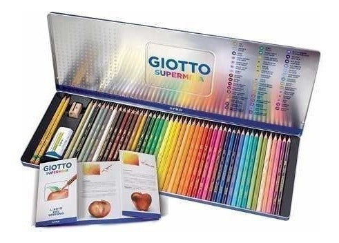 Giotto Supermina Pencil Set x 50 in Tin - 3.8mm Lead 1