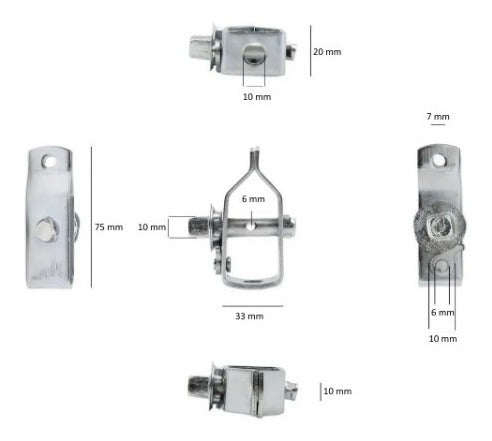 Thor Torniquete Tensor Golondrina Nº 3 Para Estirar Alambre X10u 1