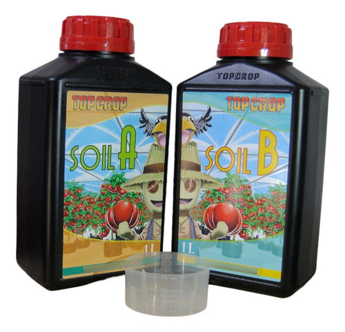 Top Crop Nutrient Solution Concentrate for Hydroponics - Soil A+B 1L 0