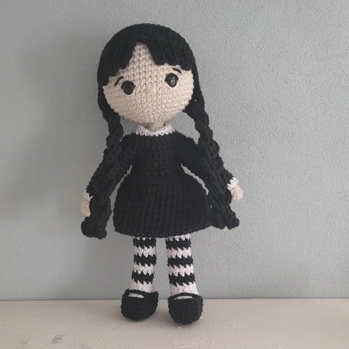 Mimadejaok Merlina Adams Amigurumi - Wednesday - 25 Cm 0