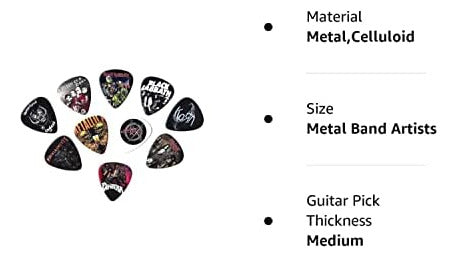 Guitar Picks for Metal Bands (Metal Band Artists) 3