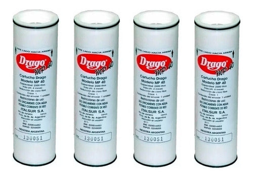 Drago 4 X Replacement Cartridges for Water Purifier 0