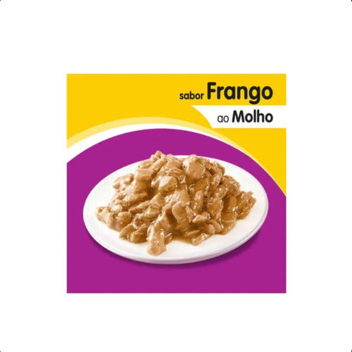 Whiskas Sachê Filhote Cx Com 20 Und Sabor Frango Ao Molho 5