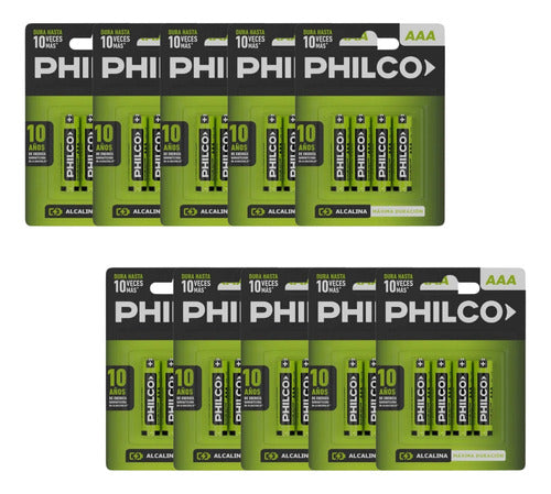 Philco Combo X10 AAA Batteries Blister Pack of 4 Units 0