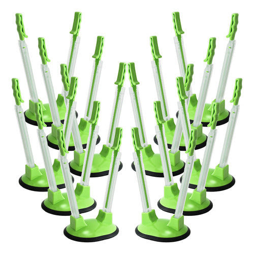 Emwng Soporte Sujeta Bolsa Ziploc Con Clip Baggy Rack X12u - Verde 0