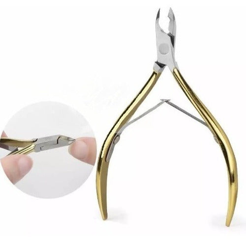 City Girls Professional Golden Stainless Steel Cuticle Nipper 0