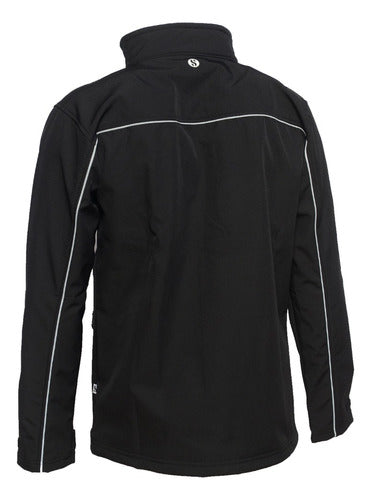 Thermal Waterproof Black Softshell Jacket for Men - Blade Model 6