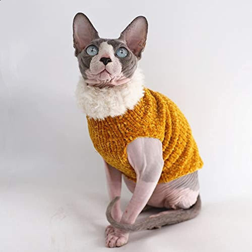 Kitipcoo Sphynx Cat Winter Sweater Outfit 3