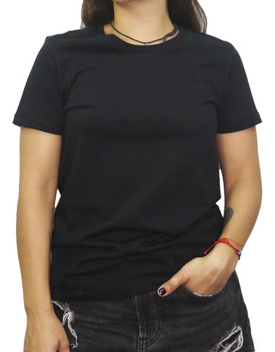 Mega Sports Women's Basic Round Neck T-Shirt - Black 0