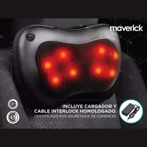 Masajeador De Cuello  Maverick London 4 Nodos 8 Rodillos - 3