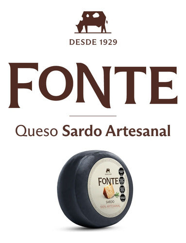 Quesos Fonte Sardo Cheese Complete Wheel 3.5 Kg Approx 2