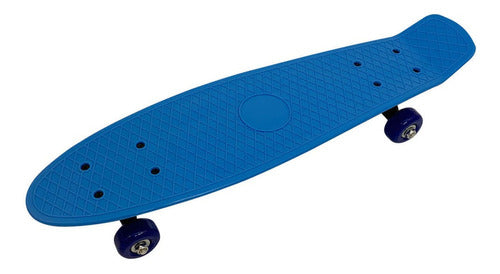 El Mundo del Juguete Patineta Skate Penny Azul Mini Longboard Reforzada 0