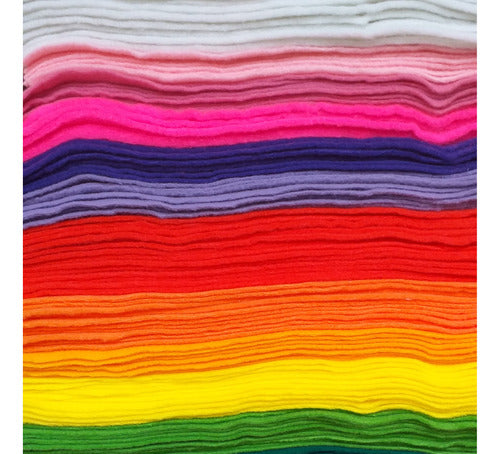 20   Retazos De Pañolenci De 33cm X 25cm  Colores A Elección 0