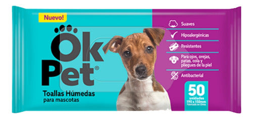 OK PET Hygienic Wet Wipes 50 Units 0