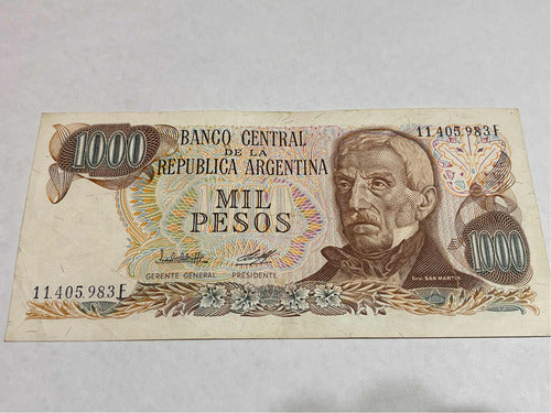 Antiguo Billete Argentino. 1000 Pesos 0