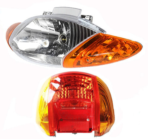 VC Kit Front and Rear Optical Lights for Honda Biz 110 Motorcycle 0