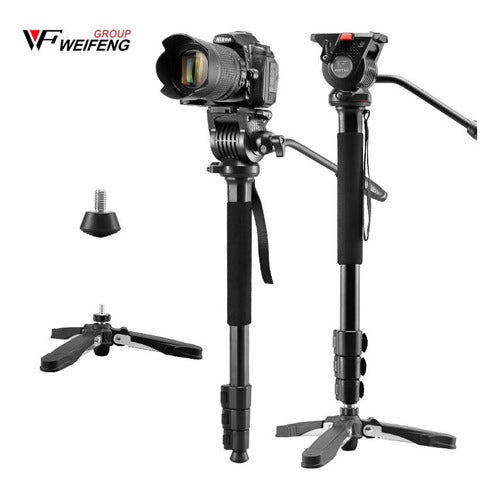 Monopé Weifeng Wf-3978m Com 145 Cm Para Cameras E Filmadoras 7