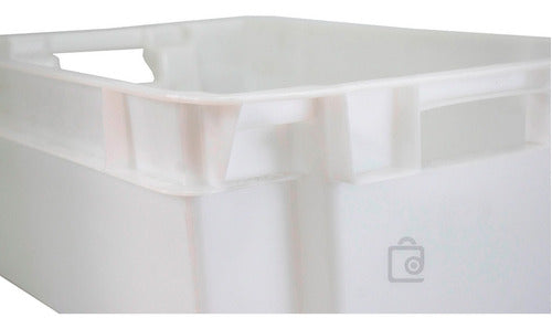 Set of 2 Stackable and Nestable Reinforced 30L Bins 9522 5