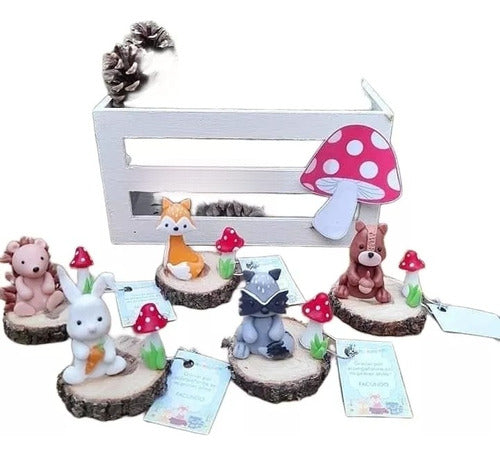 Mercedes Soriano Souvenirs En Porcelana Fría Temática Animales Del Bosque 0