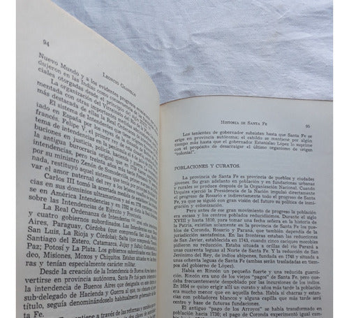 Historia De Santa Fe - Leoncio Gianello - El Litoral 1955 3