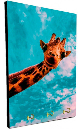 Wall Mounted Key Holder Giraffes Various Models 15x20cm (3) 6