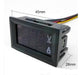 12V 100V 10A Digital Voltmeter Ammeter Panel Meter 2
