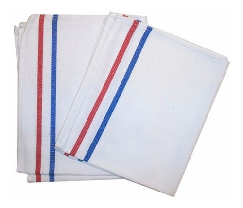 Manteleria Carim: White 100% Cotton Dish Towels, Pack of 3 3