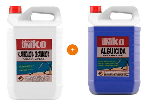 Uniko Combo Mantenimiento Clarificante + Alguicida X 5 Lt 0