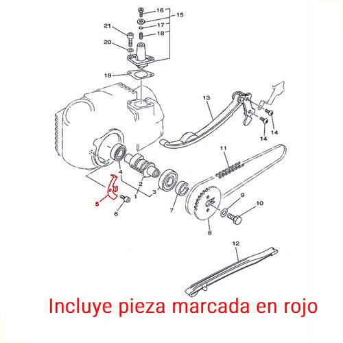 Chapa Sujeta Arbol De Leva Para Yamaha Crypton 1