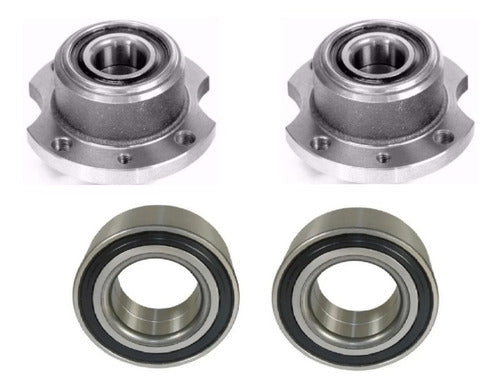 NBC Fiat Uno Fire Front Wheel Bearings and Rear Hubs Kit X4 0